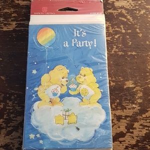 Care Bear party invitations nip /FREE